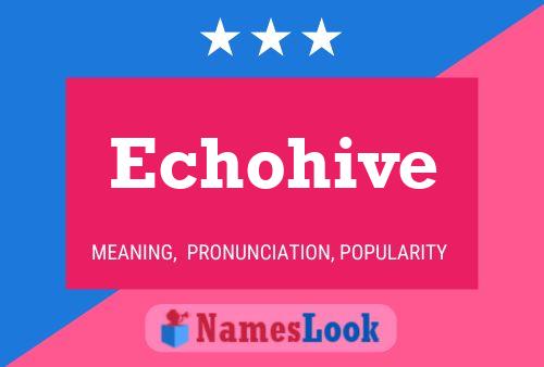 Echohive 名字海报