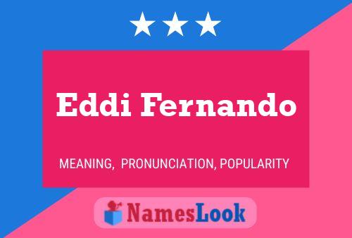 Eddi Fernando 名字海报