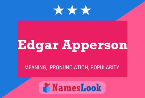 Edgar Apperson 名字海报