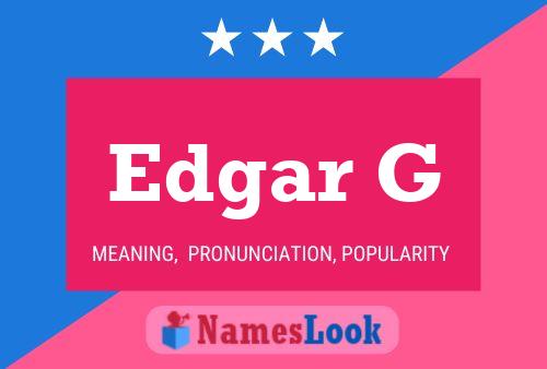 Edgar G 名字海报