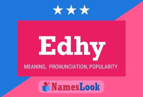 Edhy 名字海报