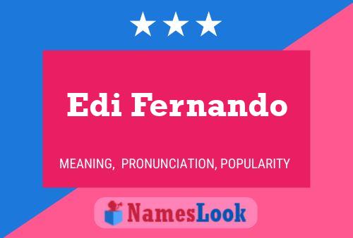 Edi Fernando 名字海报