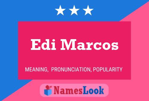 Edi Marcos 名字海报