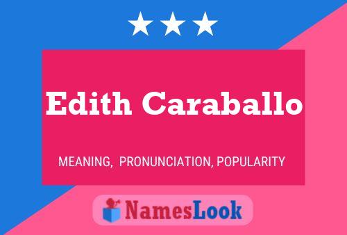 Edith Caraballo 名字海报