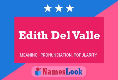 Edith Del Valle 名字海报