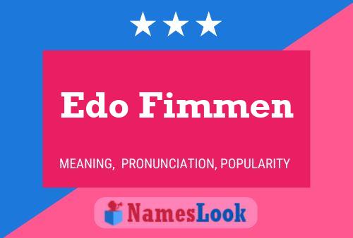 Edo Fimmen 名字海报