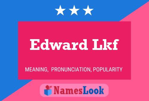 Edward Lkf 名字海报