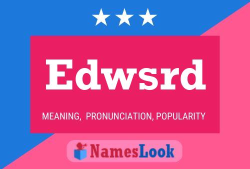 Edwsrd 名字海报