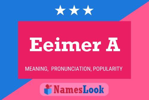 Eeimer A 名字海报