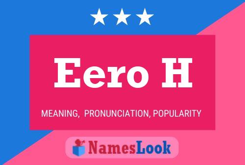 Eero H 名字海报