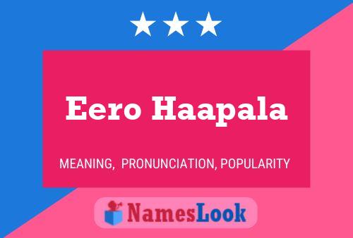 Eero Haapala 名字海报