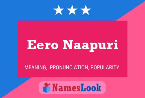 Eero Naapuri 名字海报