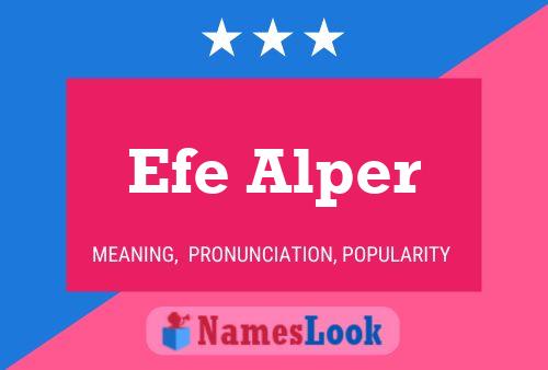 Efe Alper 名字海报