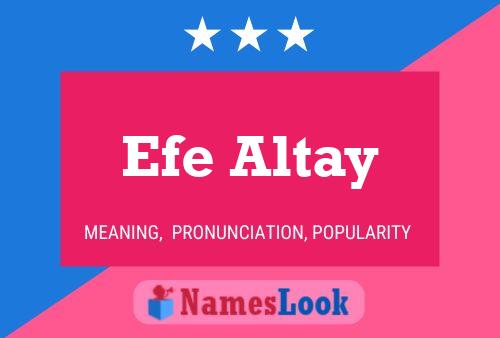 Efe Altay 名字海报