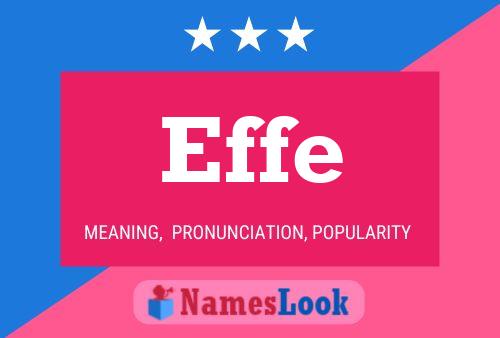 Effe 名字海报