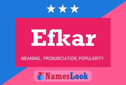 Efkar 名字海报