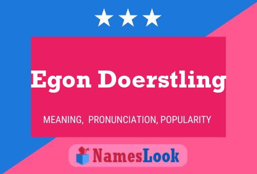 Egon Doerstling 名字海报