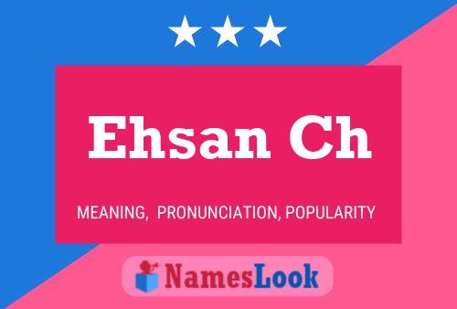 Ehsan Ch 名字海报