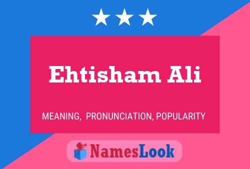 Ehtisham Ali 名字海报