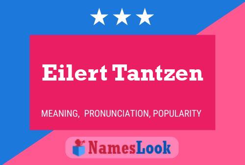 Eilert Tantzen 名字海报