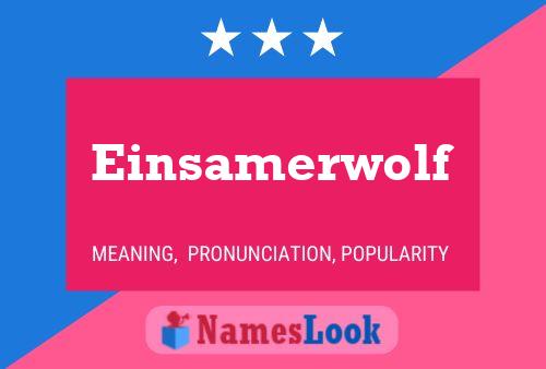 Einsamerwolf 名字海报