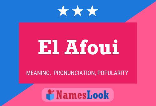 El Afoui 名字海报