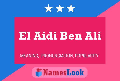 El Aidi Ben Ali 名字海报