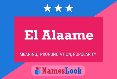 El Alaame 名字海报