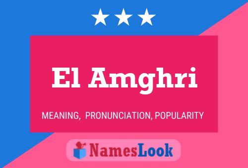 El Amghri 名字海报