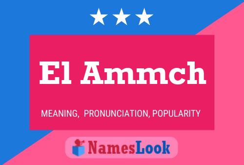 El Ammch 名字海报