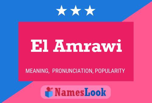 El Amrawi 名字海报