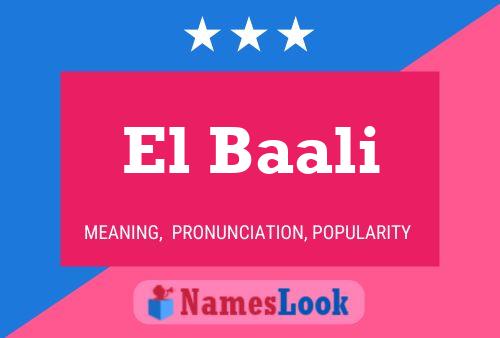 El Baali 名字海报