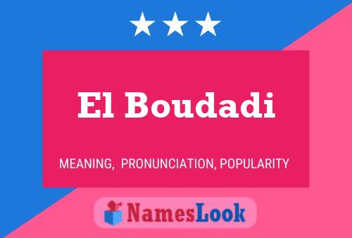 El Boudadi 名字海报