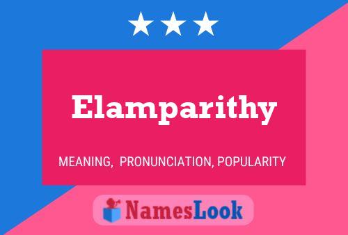 Elamparithy 名字海报