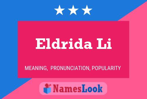 Eldrida Li 名字海报