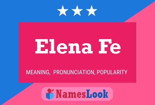 Elena Fe 名字海报