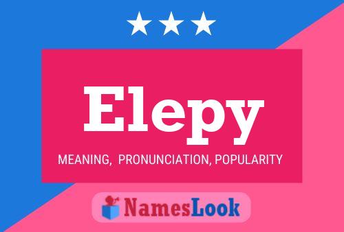 Elepy 名字海报