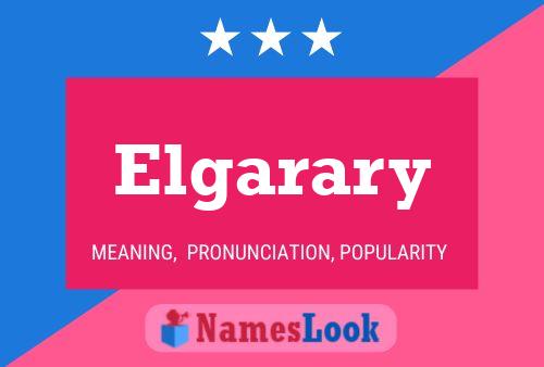 Elgarary 名字海报