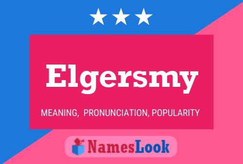 Elgersmy 名字海报