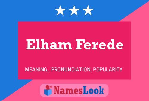 Elham Ferede 名字海报