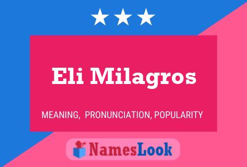 Eli Milagros 名字海报