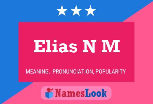 Elias N M 名字海报