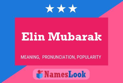 Elin Mubarak 名字海报