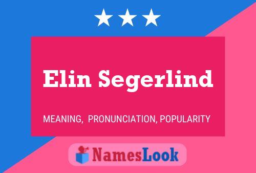 Elin Segerlind 名字海报