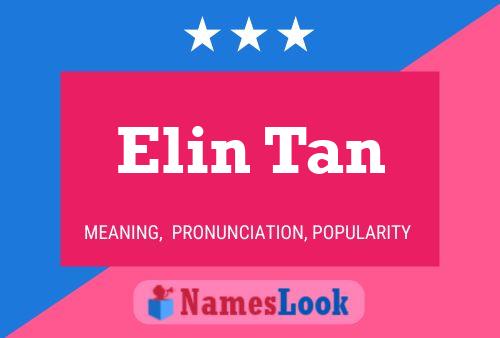 Elin Tan 名字海报