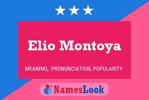 Elio Montoya 名字海报