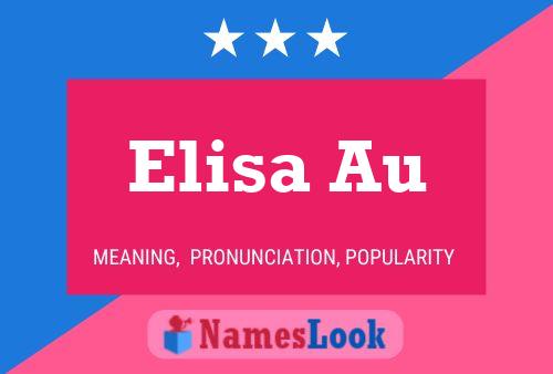 Elisa Au 名字海报