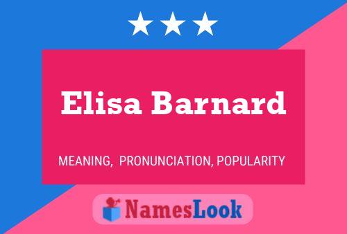 Elisa Barnard 名字海报