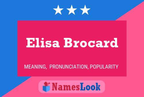 Elisa Brocard 名字海报