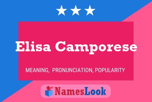 Elisa Camporese 名字海报